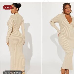 Never worn size XS! Super tight form fitting sweater dress